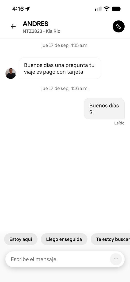 Valentin_san's tweet photo. @Uber_MEX @Uber_Support 
Para que permiten que estos idiotas acepten una reserva y después te pregunten su estupidez de si el viaje es con tarjeta o no? https://t.co/GKjb1V6BWn
