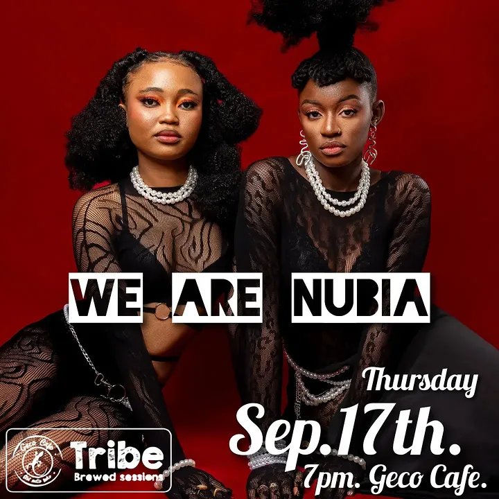 Sherehe_Plug's tweet photo. πΆ #Nairobi #LiveMusic
SOULFUL HARMONIES AT GECO
@WeareNubia, the AFRIMA-nominated duo behind DND & Niko Sawa, bring their soul-R&B sound live, stripped-down, full-band vibes for #TribeBrewedSessions
π
Thu 17th Sept | 7PM
π @Geco_Cafe #Lavington
ποΈ Free entry
#SherehePlug https://t.co/DpRSMVt8QV