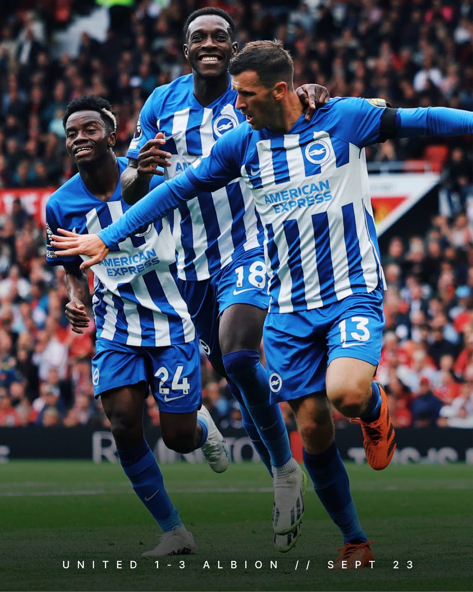 BHAFC's tweet photo. Our record at Old Trafford. 🔥