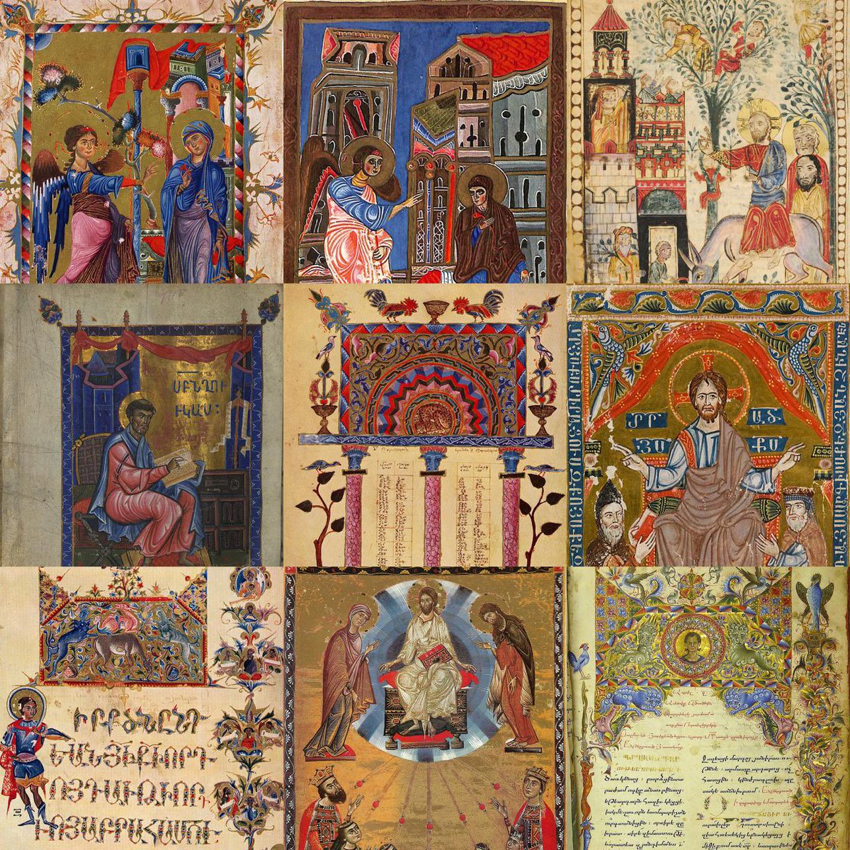 teishebaini's tweet photo. Art of Armenian illuminated Manuscript ✨ https://t.co/sTVzRgdmaJ