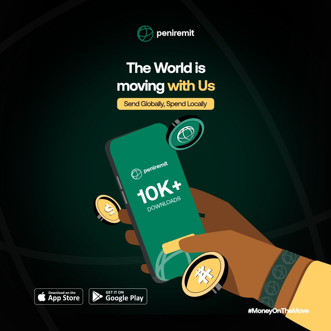 peniremit's tweet photo. 10K Play Store downloads and counting. 💚

Thank you for being part of the Peniremit journey. https://t.co/9P9yzvuMmr