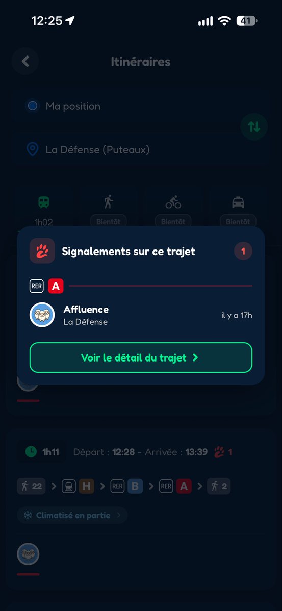 fleeApplication's tweet photo. @KimLaeLae @dutchess2994 Si ça peut t’aider, sur Flee, tu peux voir si une forte affluence a été signalée par des voyageurs déjà sur place. 

Et si tu préfères éviter la galère, tu peux directement éviter la ligne pour trouver un autre itinéraire 🤗 https://t.co/FugjidJYl5