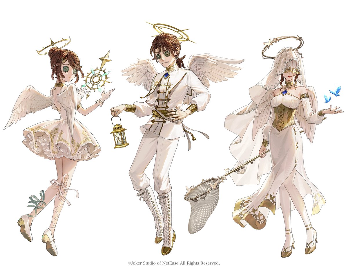 nanaju_ko's tweet photo. 【お仕事】
『IdentityV 第五人格』天使と悪魔Ver.をテーマにしたグッズイラストを担当しました。
よろしくお願いします！👼😈
#第五人格 #IdentiyV https://t.co/0eEdHYLQeQ