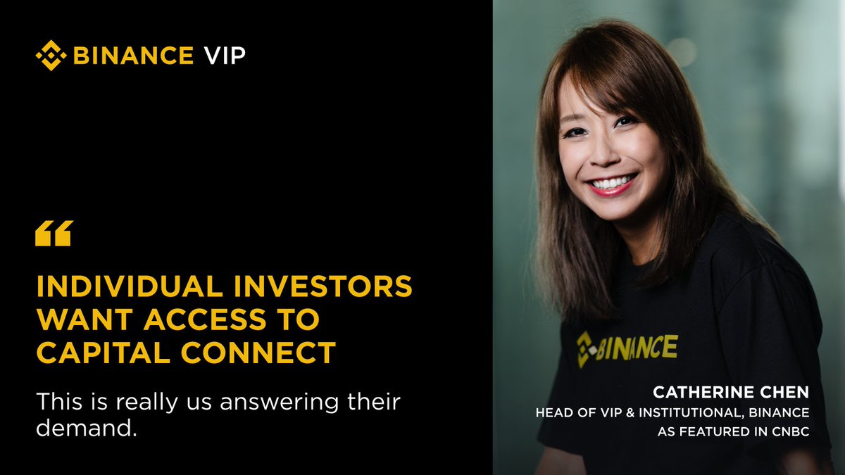 BinanceVIP's tweet photo. You asked, we listened.

Allocate to professional trading teams on Capital Connect, where your capital stays on Binance. Performance is verified from live trading data. Teams cannot withdraw your assets.

Now open to eligible individual investors.

👉  https://t.co/RS8ZDOv77j https://t.co/qem4HwJwgF