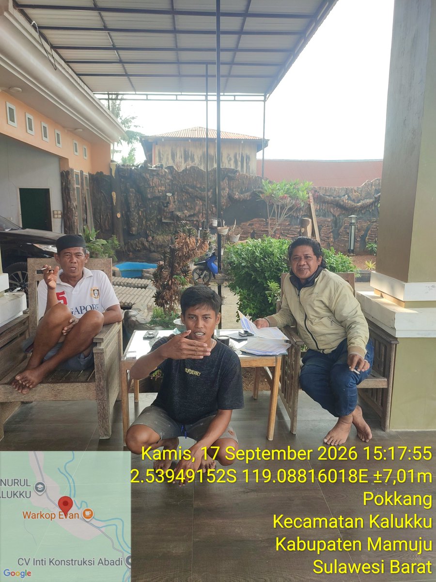 AbrahamMuhiddin's tweet photo. Kamis/17/09/2026 
Kegiatan Sosialisasi KUR Pendampingan Akses Permodalan Lembaga Perbankan dan / Non Perbankan bersama Ketua Pokdakan Mario Bapak Pandu Rata Indah dan anggota di Dusun Guliling Desa Pokkang Kec. Kalukku Kab.Mamuju Sulbar.
#BPPSDMKP
#satminkalmaros
#puslatluh https://t.co/LGi1RAQY0A
