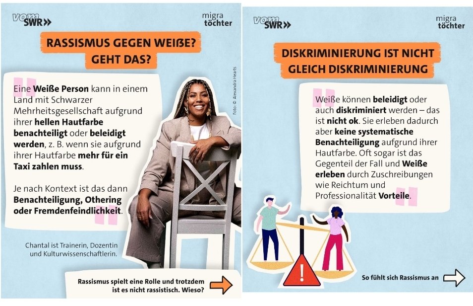 OERRBlog's tweet photo. Laut Migratöchter (SWR) gibt es keinen Rassismus gegen Weiße. #OerrBlog https://t.co/CeU5YhNVQP