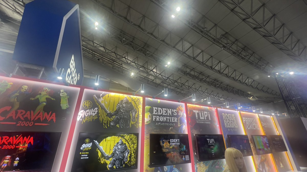 tanjounokamioku's tweet photo. I was surprised to see there was a whole section for Brazilian games at Tokyo Game Show!

As a Brazilian working in the industry it here, it filled me with determination. 

#brazilgamesattgs2026 https://t.co/axLlClvSLF