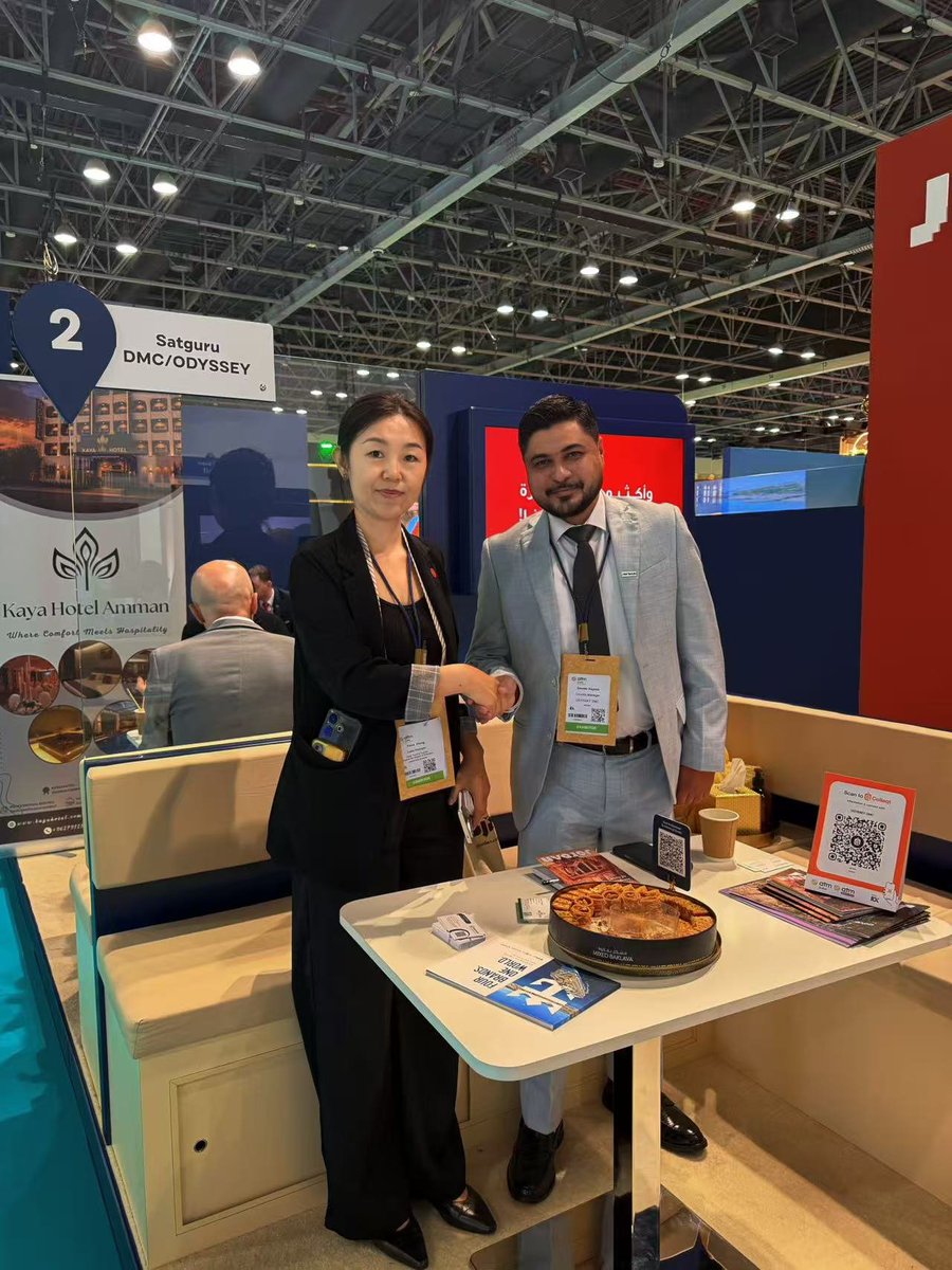 OneroadGroupWin's tweet photo. Grand Debut | Oneroad Group · Yihoo International Toursim: The Only Chinese Cultural‑Tourism Enterprise Officially Participating with the UAE Tourism Authority at Arabian Travel Market (ATM) Dubai. https://t.co/f58eBnYjPL
