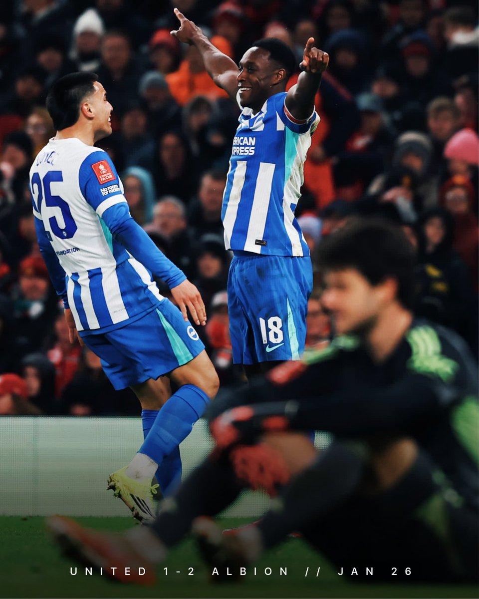 BHAFC's tweet photo. Our record at Old Trafford. 🔥