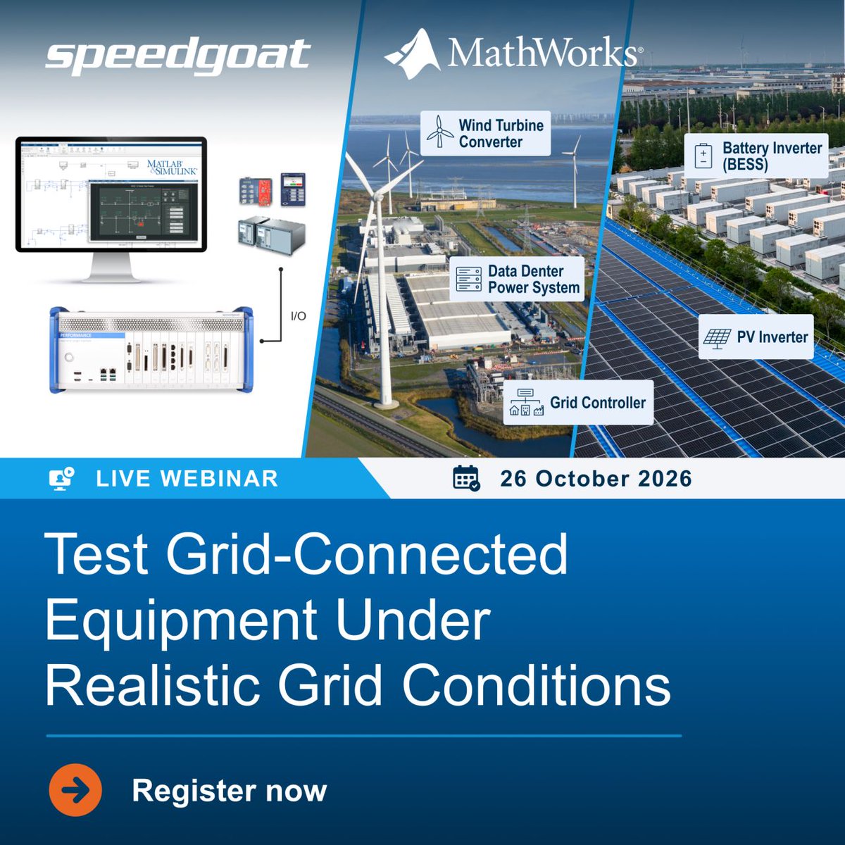 DesignTechSys's tweet photo. DesignTech Systems invites you to a live webinar hosted by our technology partner, Speedgoat (in collaboration with MathWorks), demonstrating how an integrated workflow streamlines testing from virtual simulation to real-time HIL.

Register now: https://t.co/LQv1BCJebH
#takealeap https://t.co/4FGo3H0666