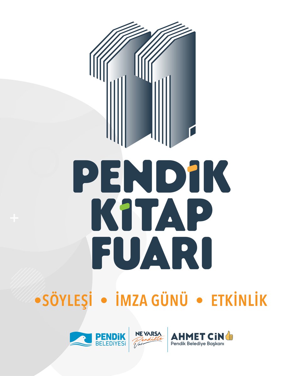 Pendik_Belediye's tweet photo. 📚 11. Pendik Kitap Fuarı, 104 yazar ve 135 yayınevini Pendikli kitapseverlerle buluşturuyor

18-27 Eylül tarihleri arasında Pendik Sahil Meydanı’nda gerçekleşecek fuarımızda söyleşiler, imza günleri ve birbirinden farklı etkinliklerle dolu 10 gün sizleri bekliyor.

Öne çıkan söyleşi programımızı ve katılımcı yayınevleri listesini görsellerden inceleyebilirsiniz. 👈

🗓️ 18-27 Eylül 2026
📍 Pendik Sahil Meydanı

#NeVarsaPendikteVar