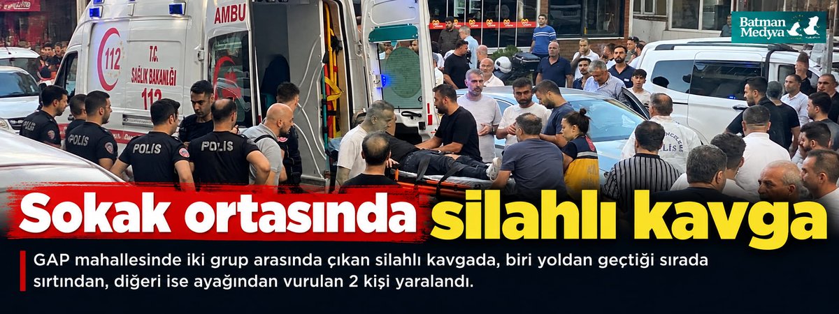batmanmedyacom's tweet photo. Sokak ortasında silahlı kavga https://t.co/YKKbDkQzav https://t.co/ZJZZvsvVbK