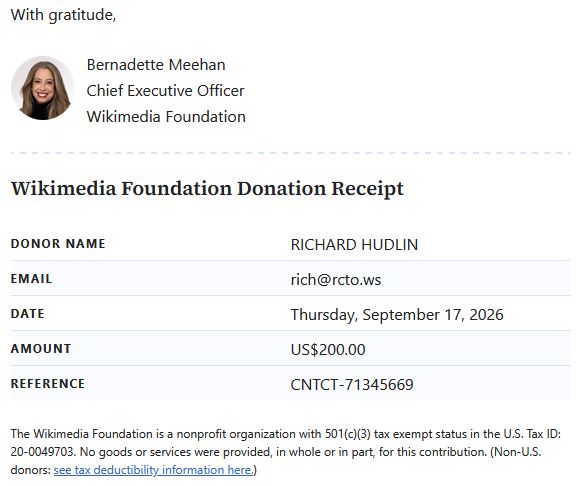 RCTOus's tweet photo. https://t.co/E0RdnEClnu https://t.co/BFHX4fWLxU Wikipedia Wikimedia Foundation https://t.co/n9sC69Nhm7 # CNTCT-71345669 $200.00 USD https://t.co/1wwzJVNrQd