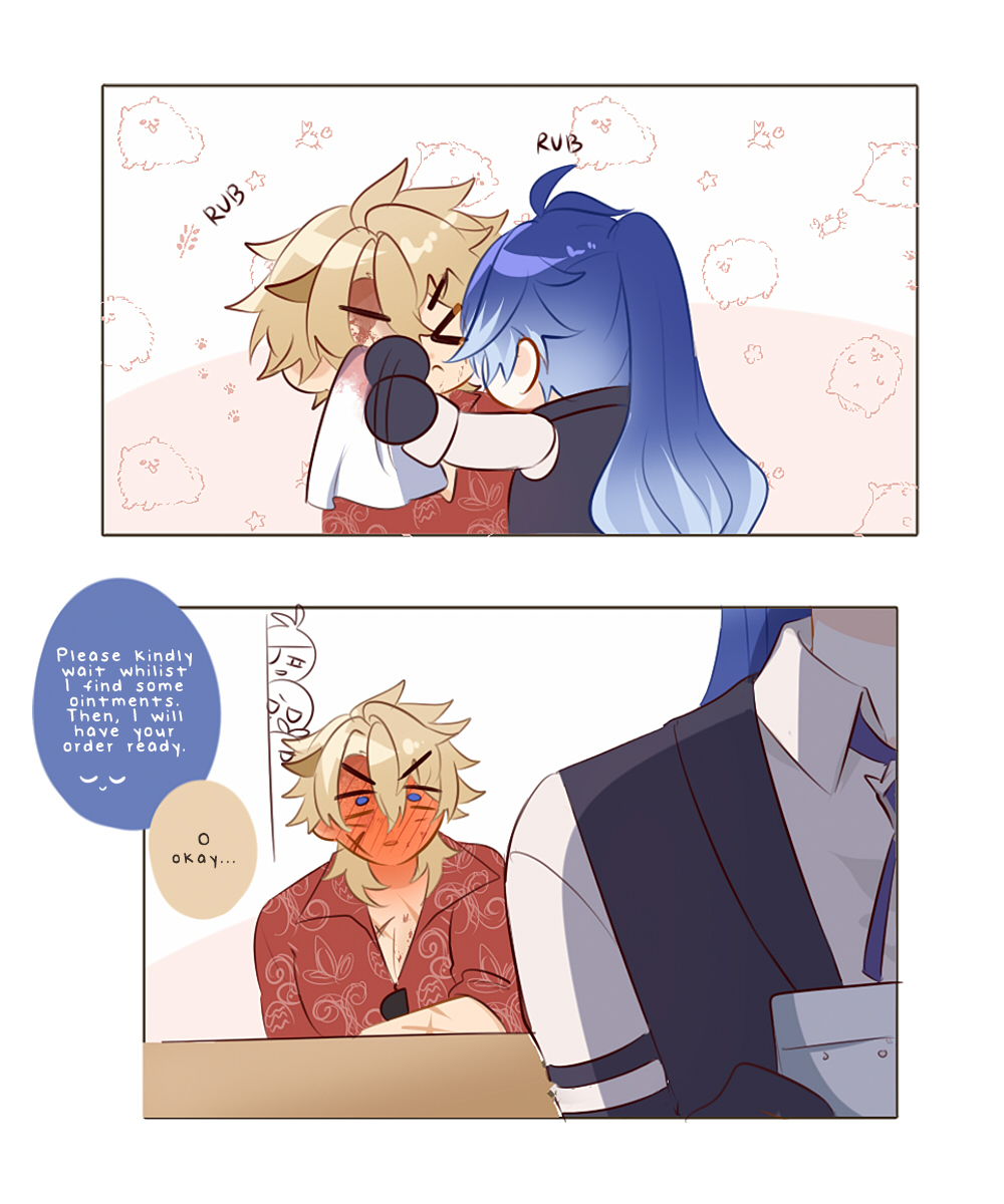 milkurepu's tweet photo. gang boss varka x bartender flins AU
(cw: mild blood)
#varflins https://t.co/NFrWBLbzEb