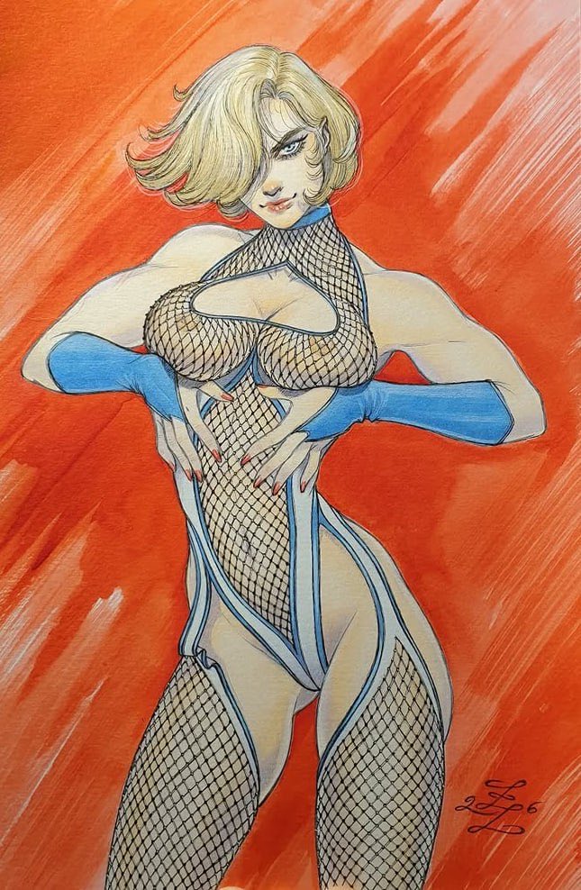 ineedmorecovers's tweet photo. Power Girl commission by Zoe Lacchei https://t.co/yJTutjj7vl