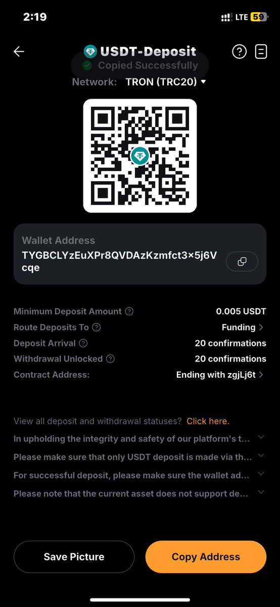 sirrolex481's tweet photo. @thissdax Aight sir, I’ll be happy to ave anything from you .😇 
TYGBCLYzEuXPr8QVDAzKzmfct3x5j6Vcqe

Trc20 sir thank you  😊 🙏 https://t.co/niGzU5wDSn