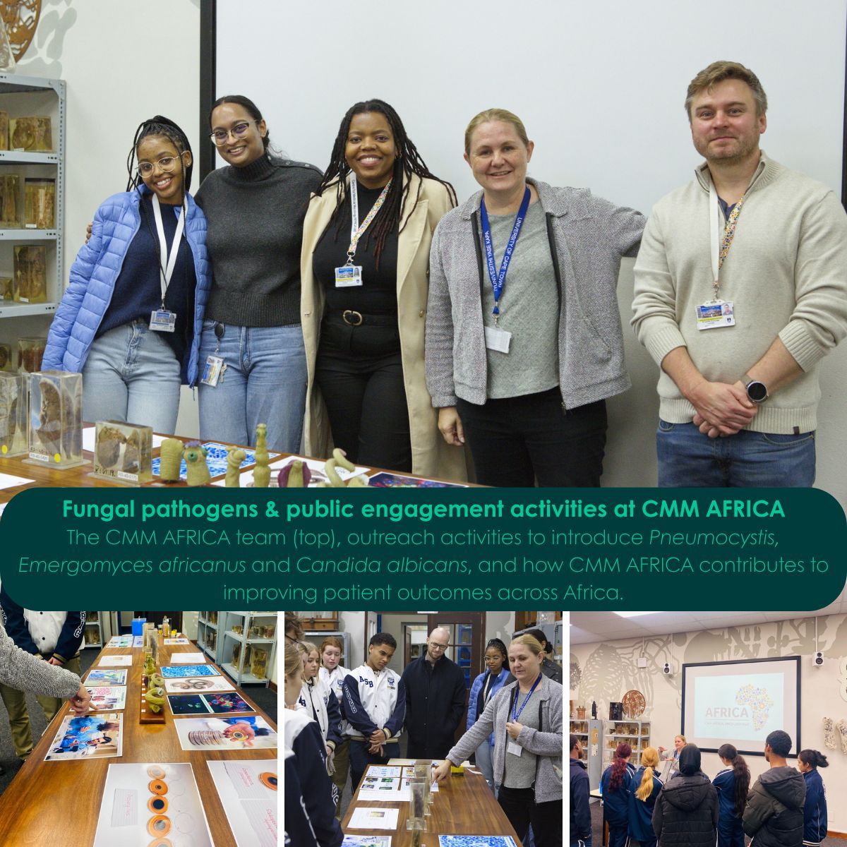 MRCcmm's tweet photo. π§« Itβs day 4 of FDAW 2026 itβs also @IntMicroDay
Today we're highlighting work across the MRC CMM, CMM AFRICA unit and CMM LATAM unit to understand the fungi that threaten human health & raise awareness of fungal infections.
#ThinkFungus26 #Fungi @CDCgov https://t.co/AECzQgw4fq