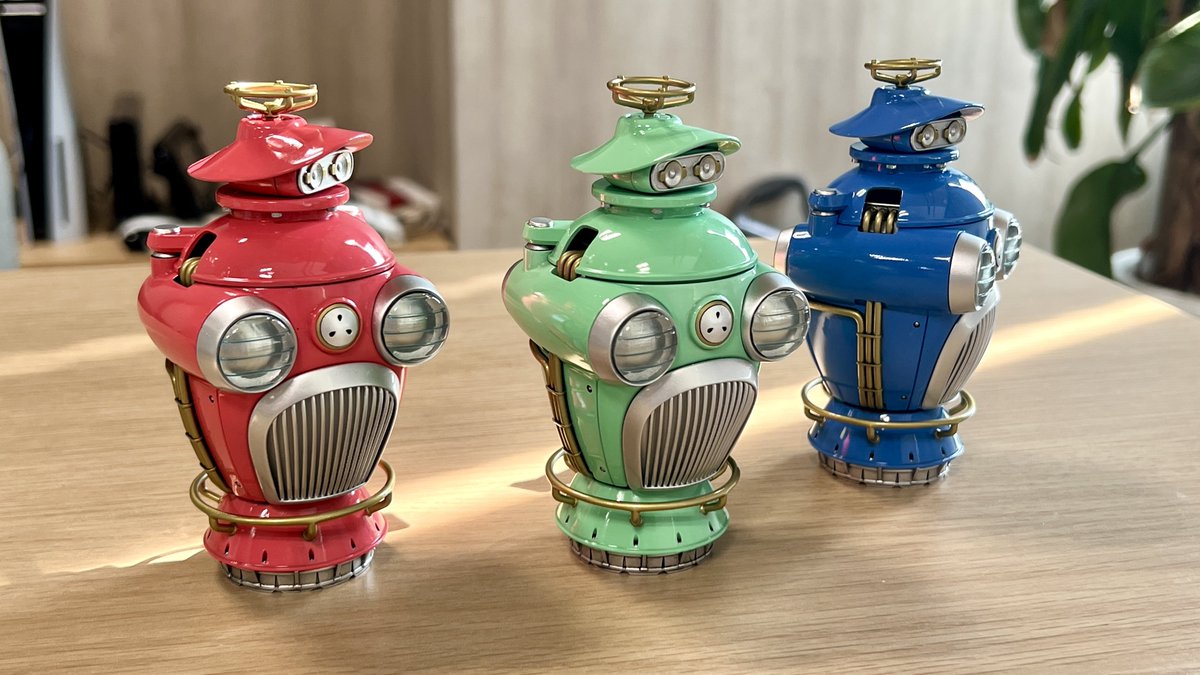 Hi_ragiHajime's tweet photo. ゲームに登場するロボットをデザインさせていただきました。
気に入ったのでフィギュアもつくってみました。

開催中の東京ゲームショウ2026【09-E07】ブースに展示していただいています。見てね！
#TGS2026 https://t.co/fKWp3lxSS7