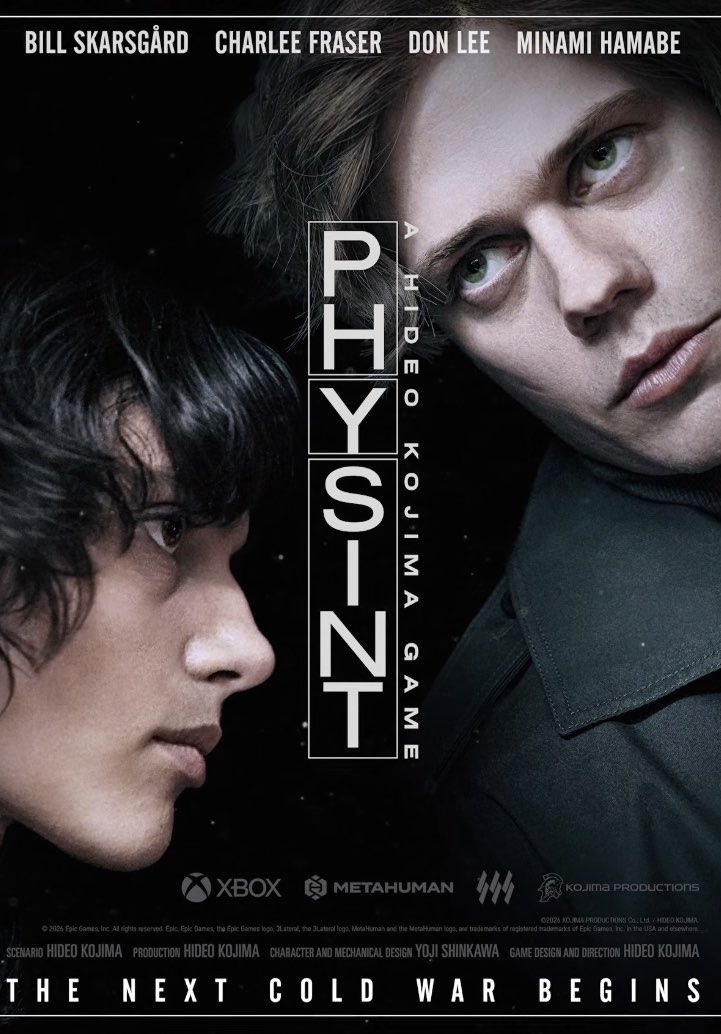 DiscussingFilm's tweet photo. Bill Skarsgård has been cast as the lead in Hideo Kojima's new action-espionage game ‘PHYSINT’.

The game's tagline is “the next Cold War begins.” https://t.co/NlzdN3RywW