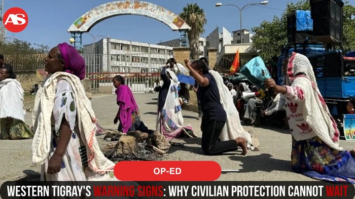 addisstandard's tweet photo. #Op_ed: #Western_Tigray's Warning Signs: Why civilian protection cannot wait

Western Tigray’s current tensions cannot be separated from the atrocities documented during the war in #Tigray, including killings, sexual violence, forced displacement, and arbitrary detention, writes Shushay Tewelemedhn Gebremariam.

He emphasises that Human Rights Watch (#HRW) continues to report discrimination and arbitrary detention of Tigrayans, while more than 740,000 people remain displaced. Moreover, renewed fighting and the absence of effective international oversight are heightening the risks.

Shushay underscores that “warning signs must be taken seriously while there is still time to act,” noting that "prevention is not an accusation. It is a responsibility.”

https://t.co/BLbuZ9gD2v