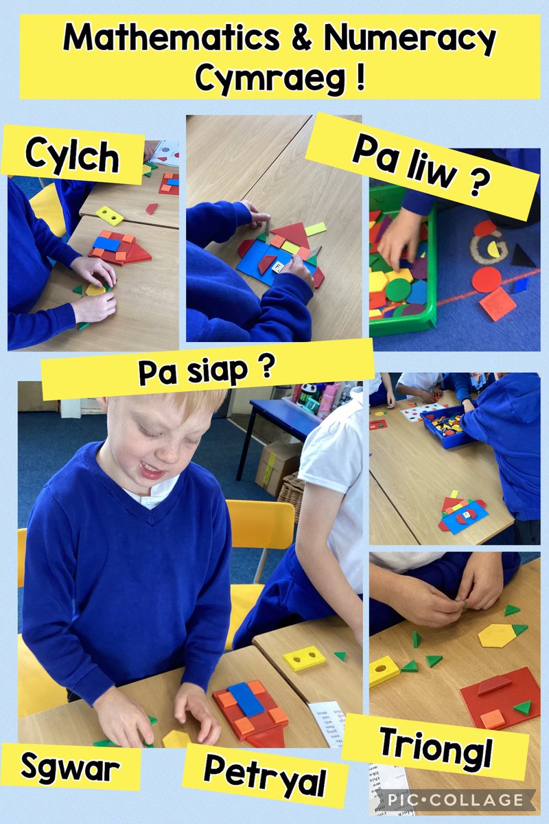 PlasnewyddPS's tweet photo. @Dosbarth__Melyn revising 2d shape in English and Welsh ! Gwaith da pawb …. Cylch Melyn…. Sgwar oren 🔴🔵🔺🔷▪️🔸 @EstynHMI @WG_Education @CSC_PLSupport #skills #application https://t.co/pkD0Ni2klg