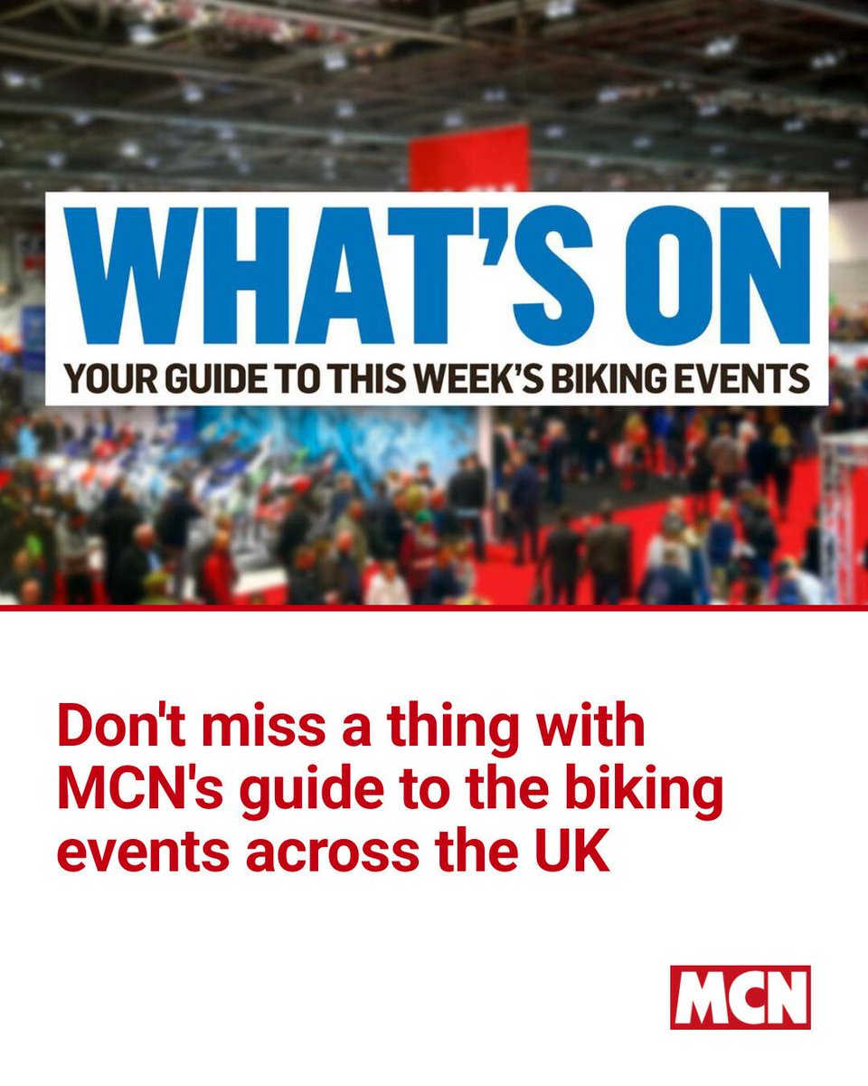 MCNnews's tweet photo. If you're at a loose end this week and through the weekend, see if there's an event near you. Full listings in the comments.
#mcn #motorcycle #whatson #events #rideout https://t.co/MlEXNzDFc9