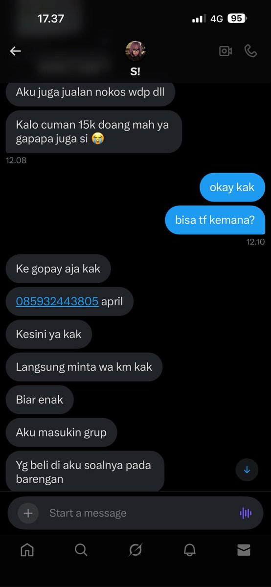 forgersecret's tweet photo. ‼️SCAMMER ALERT ‼️

HATI HATI BUAT YANG CARI TIKET NO NA POP UP DI BLOK M ADA SCAMMER

NOMOR DAN AKUN TERLAMPIR YAAA MODUSNYA JUAL TIKET DAY 1 DAY 2 HARGA 15 RIBU.

MESKIPUN 15 RIBU SEDIKIT SEMOGA MUNTABER

@Neyl1zb 
@Neyl1zb 
@Neyl1zb 

#zonauang #penipuan #scam #nona https://t.co/VsO8OyZ6dB