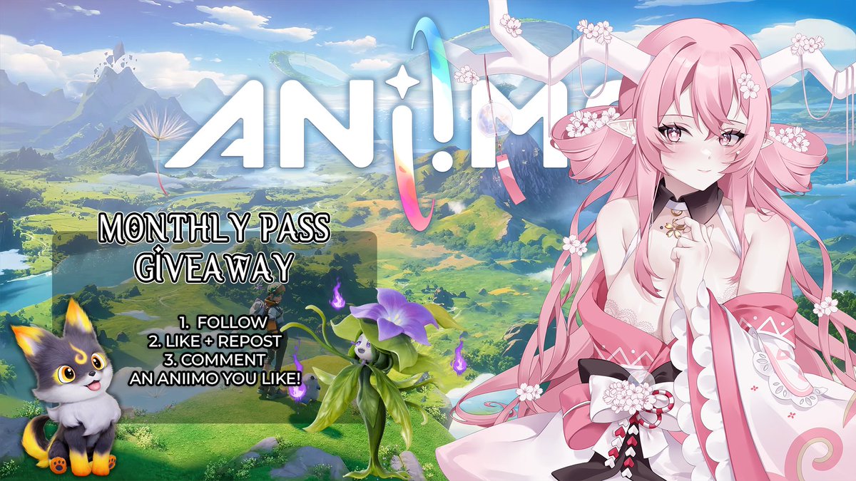 blossumVT's tweet photo. ✨ Aniimo Monthly Pass Giveaway !!

With the release of Aniimo I'd like to give away a monthly pass to a follower ♡
Entries close in 48 hours !