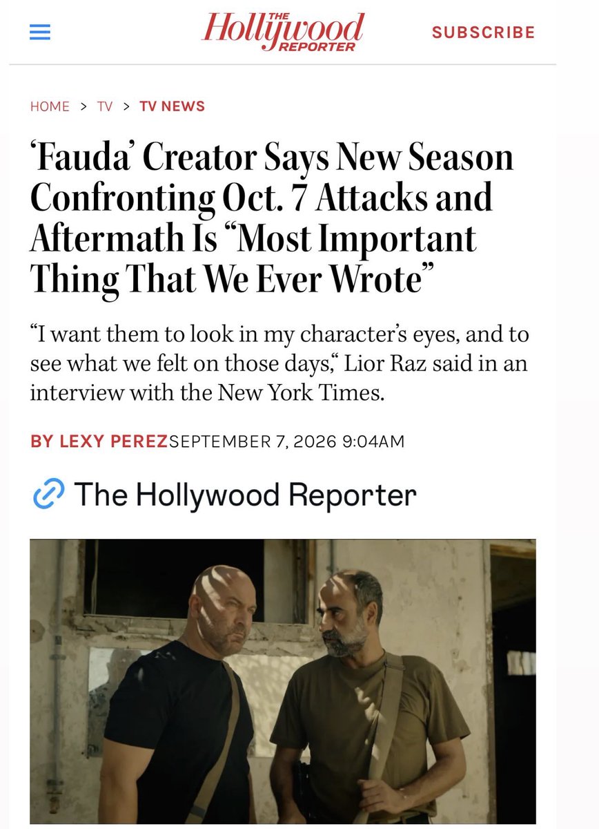 FaudaOfficial's tweet photo. We can’t say thank you enough 🙏🏻
Fauda Season 5 is making waves around the world, and we’re so thrilled you’re enjoying our hard work and the message behind it💪🏻
Follow for more content and updates 🔥 https://t.co/NFZiBNC0h9