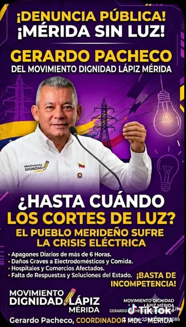 GerardoRafaelP9's tweet photo. No queremos seguir afectador por el mal servicio de dañan los artefactos electricos y nadie responde. Exijimos soluciones ya https://t.co/TSYn9gtUjq