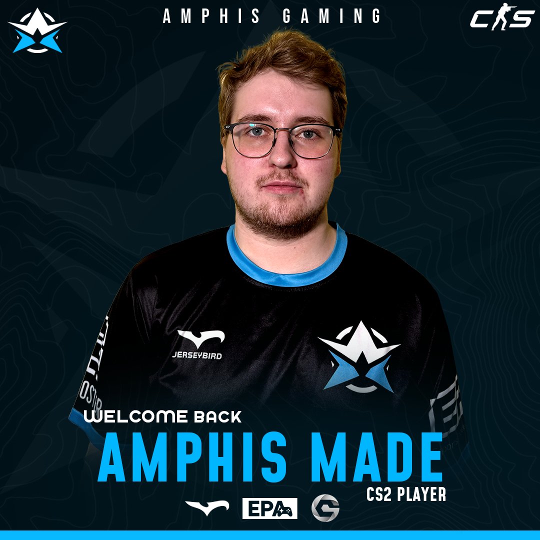 AmphisGG's tweet photo. Tervetuloa takaisin Amphikseen Veeti "MADE" Mäntykenttä!
Maden rooli joukkueessa tulee olemaan ankkuri- ja lurkkipelaaja!
#cs2fi #AmphisGG #Espoo #esportsfi https://t.co/CZW3v8J0aD