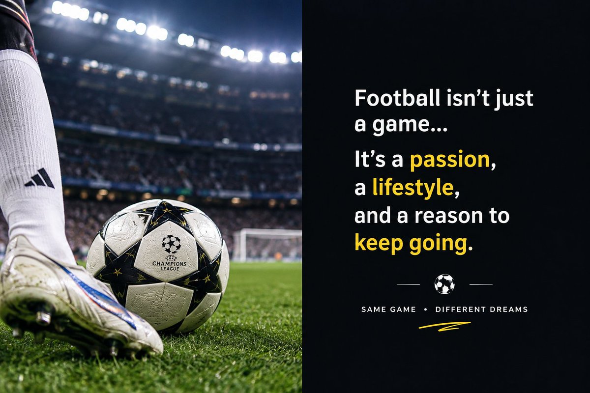 tac_jerry0's tweet photo. Football isn’t just a game ⚽
It’s passion, discipline, and the dream of becoming better every day. https://t.co/FKw2UcuwND
