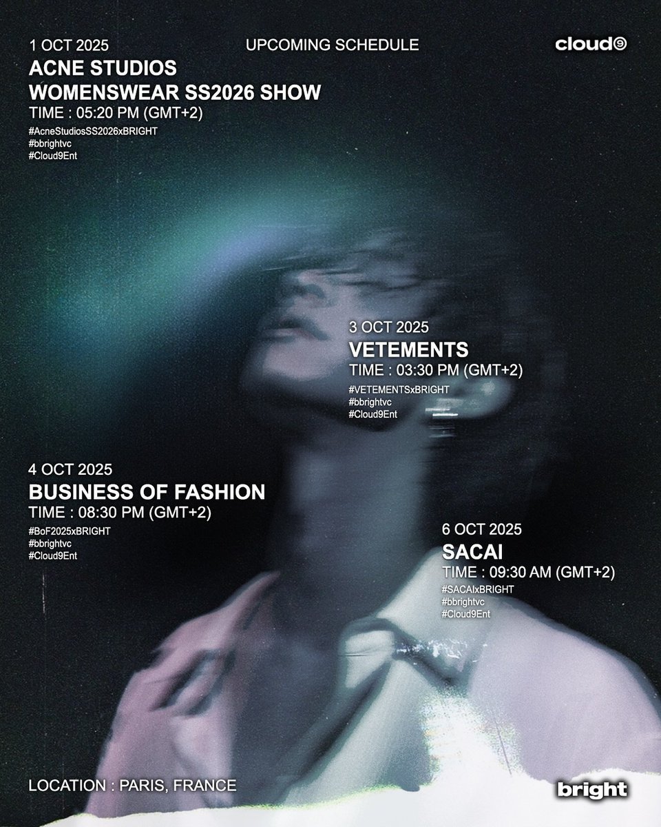 BbrightvcPatty's tweet photo. แต่ยอมรับตอนที่น้องไปวิ่งงานปารีส ไปหลายๆแบรนด์ ฉันอ่อมแก่มาก ตามไม่ค่อยทัน แถมงานดึกอีก แต่น้องเก่งมากจริงๆที่สามารถไปทีเดียวได้หลายแบรนด์หลายงานขนาดนั้น แถมมีดิวเพิ่มอีก https://t.co/HUzJlUmVX7