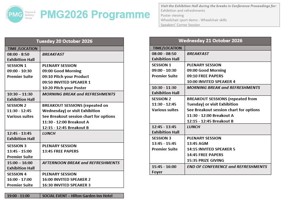 PostureMob's tweet photo. Have a look at all the exciting sessions that are planned for #PMG2026 which is next month:
Read about the expert speakers, free papers and breakout sessions, and view the programme here
https://t.co/XWVy2SZ1lL https://t.co/w3ZUjoQQ3S