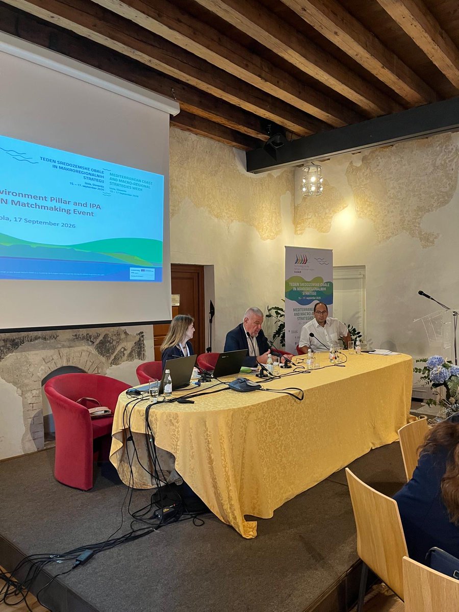 INTERREGADRION's tweet photo. 🌊 #IPADRION in action at Mediterranean Coast & Macro-Regional Strategies Week 2026!

Today, 8️⃣ of our funded projects joined EUSAIR Pillar 3 coordinators, national authorities, and stakeholders in targeted "Mission Tables".

The focus? Aligning project results with key regional priorities—from marine and coastal protection to terrestrial biodiversity, ICZM/MSP, and pollution reduction. 🎯

Participating projects:

#CRADLES, #BLUEQ, #PREBIODUNES, #SAMSEA, #ASAP, #PREVENT, #MISSION4WATER, and #TETHY4ADRION.

 #EUSAIR #Interreg #MediterraneanCoastWeek