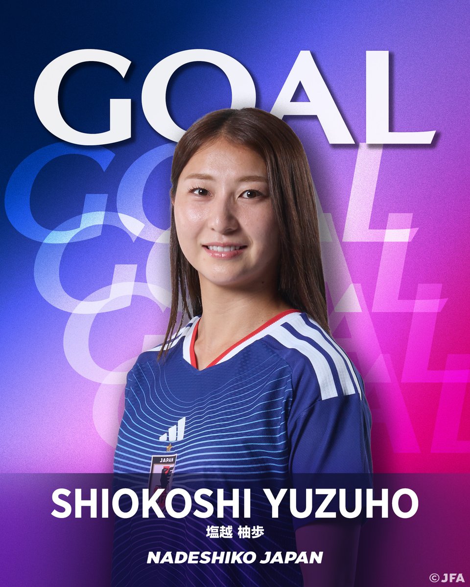 jfa_nadeshiko's tweet photo. 🔹️𝗚𝗢𝗔𝗟🔹️

前半19分
14 塩越柚歩

🏆第20回アジア競技大会（2026／愛知・名古屋）
⚔️グループ��テージ第2節
🇯🇵#なでしこジャパン 2-0 ベトナム女子代表🇻🇳

📱U-NEXT

#サッカー日本代表 https://t.co/rrtj2WJoja
