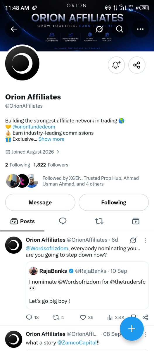 Suleh101's tweet photo. @SHARUBU_TECH @OrionAffiliates @Orionfundedcom $10K funded account would be a dream opportunity! 🔥 I’m ready to trade it with discipline, patience &amp; consistency. 🚀📈 Let’s go Orion! 💙 https://t.co/rObLCSEmRj