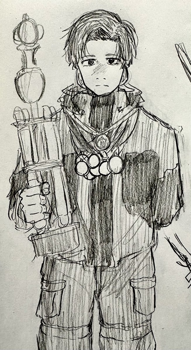 nushi3's tweet photo. 表紙トガシです　#ひゃくえむ
#イラスト https://t.co/RxEFLTFn6d