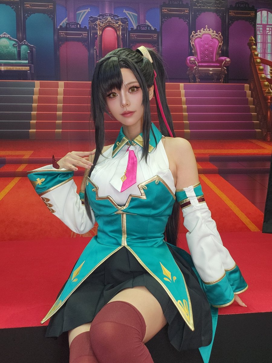 lazulinescent's tweet photo. #TGS2026 1日目お疲れ様でした！
明日も愛紗でお待ちしています🍀
#DMMGAMES #恋姫大戦 https://t.co/OS3UgoIINU