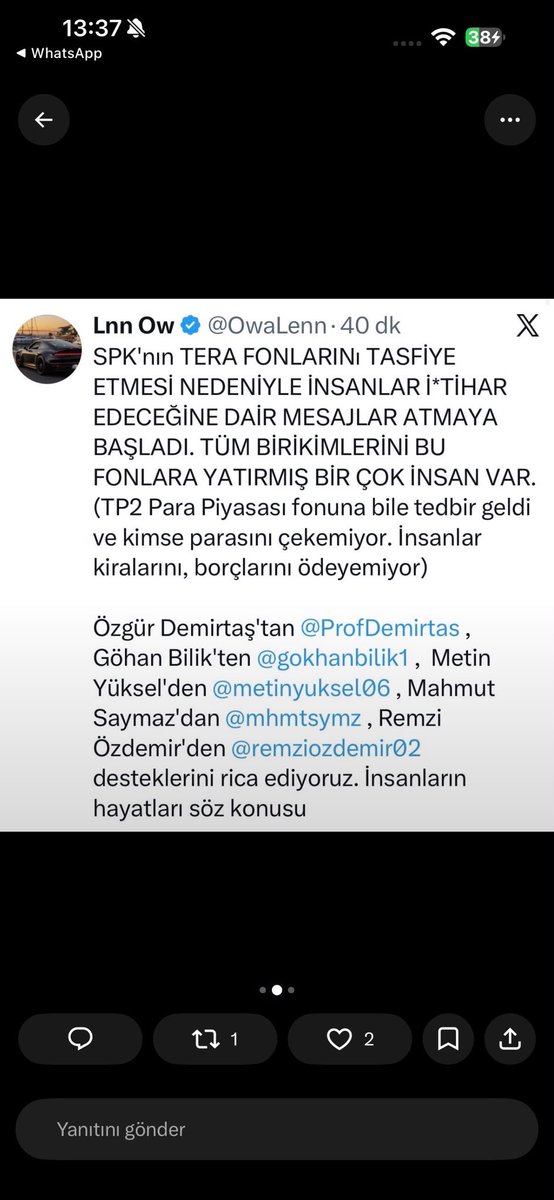 gokhanbilik1's tweet photo. Bu Fon kirliliğine karışmamış olan tertemiz şirketler var 

Bunlardan 3 tanesi 
Türkiye 🇹🇷 Varlık 
Fon’u şirketleri 

Türk 🇹🇷 #Altın
Türk Anadolu Metal #trmet 
Türk Doğal Enerji #trenj 

Bir diğeri de 
Hem altın gümüş hem Antimuan ve dün yolladığı haberde belirttiği üzere 
Venezuela ‘da petrol ve doğal gaz yatırımını büyüteceğini açıklayan Odaş #odas tır 

Hep mi iteklemek lazım 
Hep mi goy goy ve sürü psikolojisi ile hareket edecek bu Millet 

Fonlara koşarken iyiydi di mi 

Neden bu güzide şirketleri almazsınız 

Ne kadar malsınız 

Siz benim küfürlere takılmayın dedim 
Esas küfür sizsiniz 
Sizin varlığınız demedim mi 

Hırsıza hırsızlığa 
Manipülasyona ortak olmak için fonlarda yapılan altı dolu olmayan işlere para yatırdığınız için 
Sizin de onlardan farkınız yok 
Demedim mi 

Ahlak dersi mi alacağım sizden lan 
Siz kimsiniz ki 
Siz kendiniz ahlaksızlığa ortak olmaya çalışan ahlak yoksunu kişiler değil misiniz LAN 

GÖTVEREN ORDUSU 

Şimdi bana laf sallayan 
Fon götü yalayan lavuğun biri bir paylaşım yapmış 

Sen kimsin lan Yumoş 
Sana seni bulucağımı söylemedim mi lan 

Götünü yiyim ayağı mı yapıyosun şimdi totoş 

Yapay zeka ile videolarımı yaptırırken 
Paylaşırken 
Ben ve adımla soyadımla dalga geçerken gülüyordun lan GV 

HİÇ BİRİNİZ ADAM DEĞİLSİNİZ 

özür kabul etmem 
Affetmem demedim mi lan ben size 

Adımı anmayın demedim mi lan 

Adalet Birlik Gökhan Bilik 
#hissechat @HisseChat