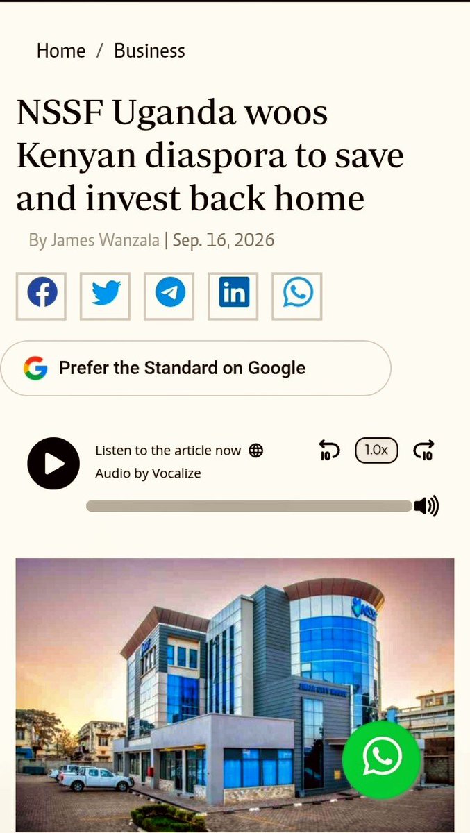 ArielEnergy_'s tweet photo. ⚖️100 Days Before (See Quoted Tweet Of 'Uganda🇺🇬- Financial Markets📊🔥🦅)

💎🗝️:'Hear👂What The Spirit Of God Is Saying👉Underwriting &amp; Risk-Capital Support From Market Intermediaries..

@aisummaries 'NSSF Uganda Targets Diaspora Savings In Kenya...

#IAM🔥✍️ https://t.co/f7v3ZDF2oR