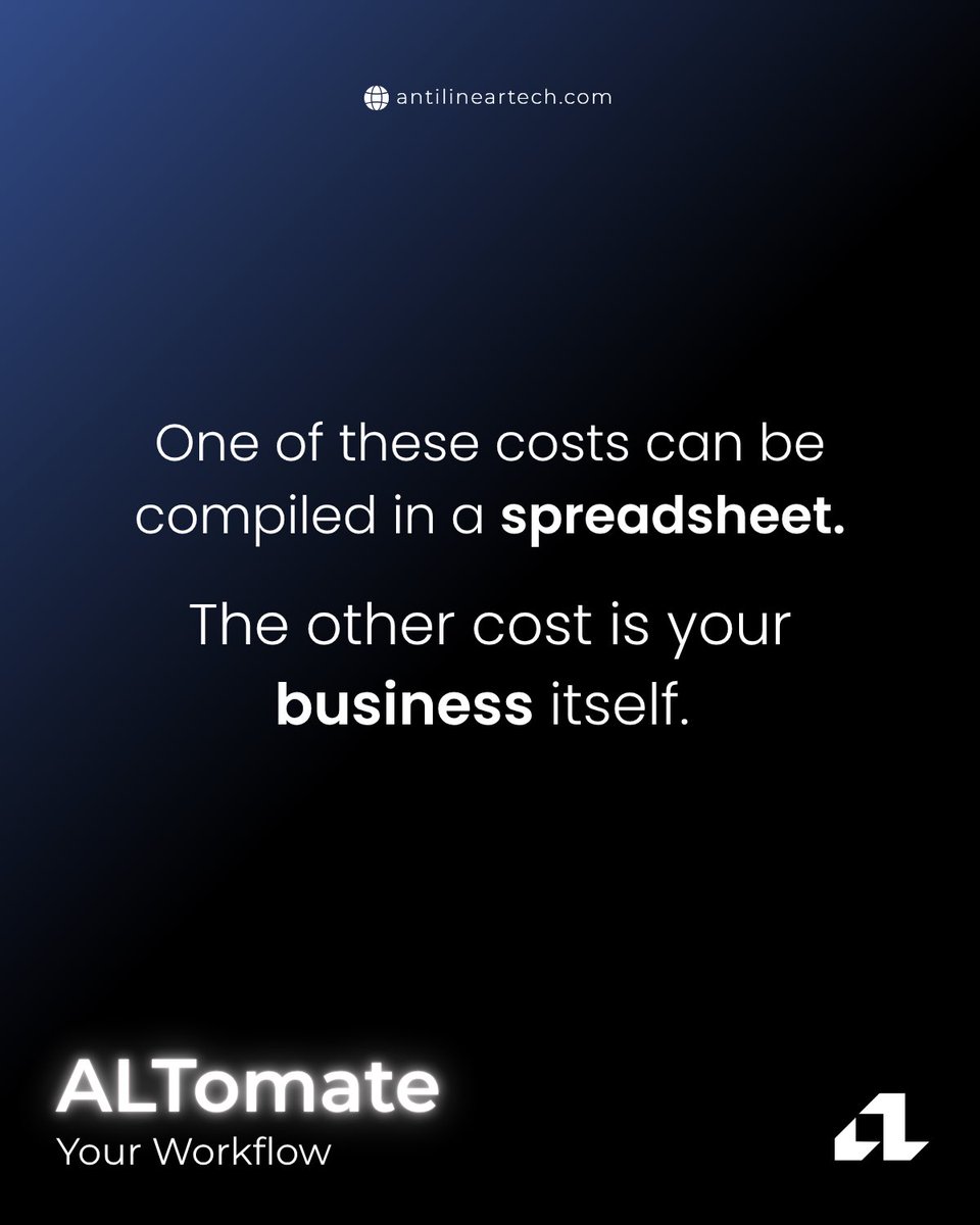 AntiLinearTech's tweet photo. The most costly software is the one you don’t buy.

Sometimes, the real cost is hidden in the gaps, delays, and lost clients.

We put the comparison into perspective.

What is your current workflow really costing you?

👉ALTomate Your Workflow.

#ALT #DefyingLinearity https://t.co/K8qmnulUki