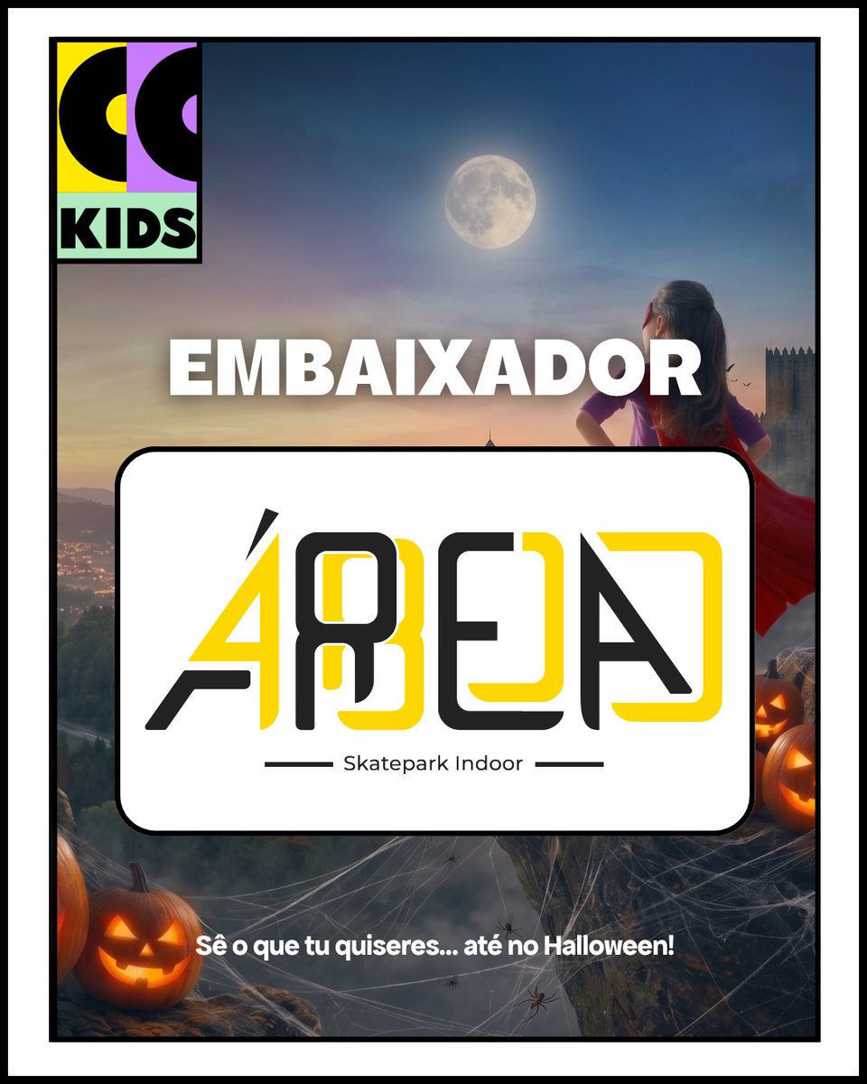 ComicConKids's tweet photo. 🛹 A Área 4800 junta-se à aventura! 🚀 É Embaixadora Oficial da Comic-Con Kids! 💜 Skate, criatividade e muita atitude numa edição onde cada criança pode ser o que quiser! ✨

📅 31 out. e 1 nov.
📍 Multiusos de Guimarães
🎟️ https://t.co/V04opCsiq4

#ComicConKids #Area4800 https://t.co/laia3ehXyq