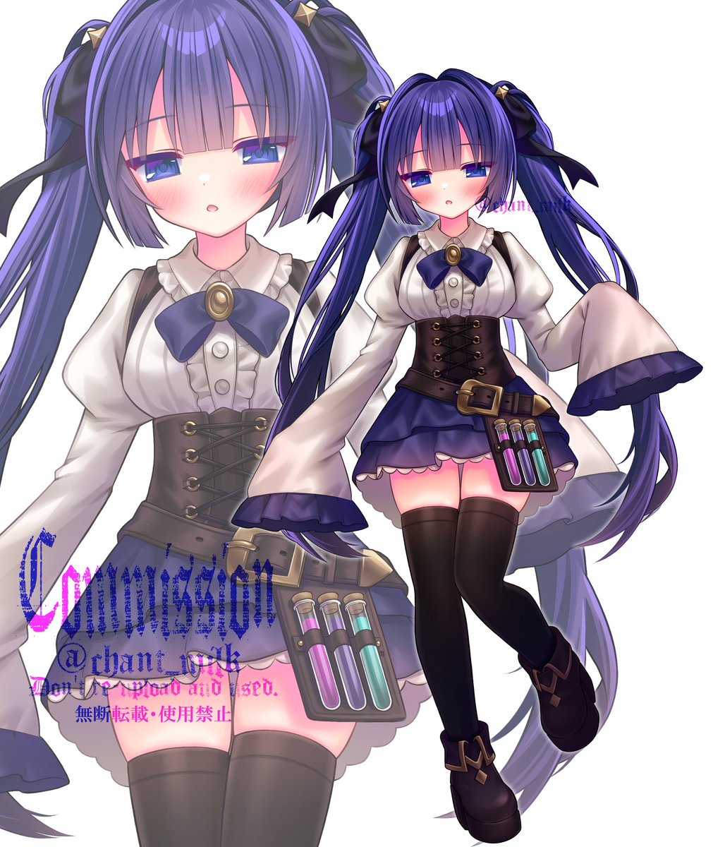 chant_milk's tweet photo. Commission🧪💙 https://t.co/zNYzmyTPfT