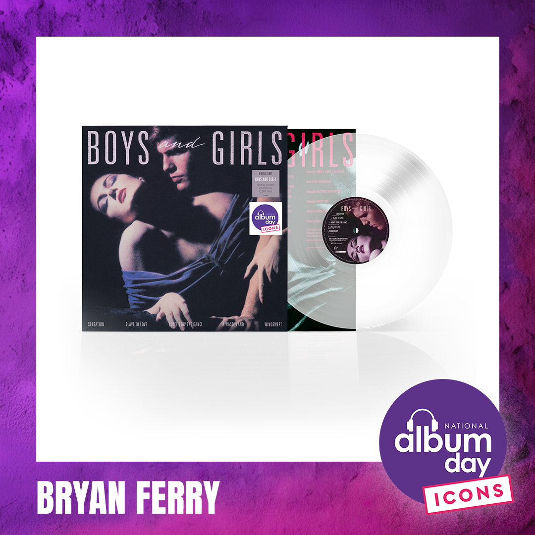 bryanferry's tweet photo. For National Album Day on 17 October, Bryan Ferry’s album Boys And Girls will be released as a strictly limited-edition crystal-clear vinyl with an insert featuring the lyrics and a black, poly-lined inner sleeve. Available to pre-order now at https://t.co/XfovFOeVQj https://t.co/gTIaSTDSmS