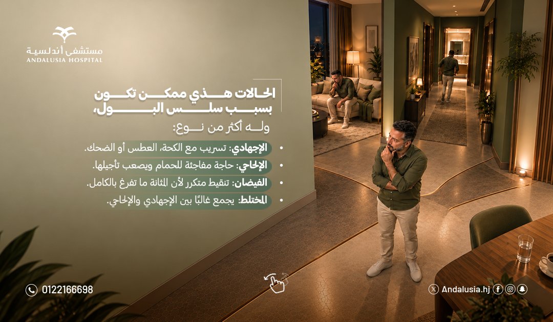 Andalusiahj's tweet photo. نفس المشكلة ممكن يكون وراها أكثر من سبب!

عشان كذا، مهم تعرف نوع سلس البول أول، لأن تحديده يساعد الطبيب يختار العلاج الأنسب لحالتك.

إذا الموضوع يتكرر أو بدأ يأثر على يومك، الأفضل تعرف السبب وتطمن.

تابعينا وخليكِ دايم على اطلاع بكل اللي يهم صحتك 🌿 https://t.co/GvdGoCMYG6