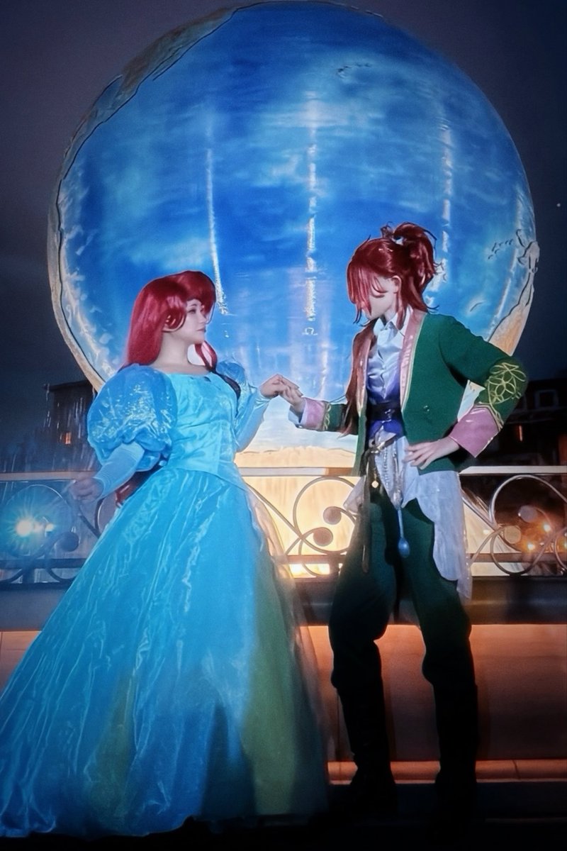 shiod00's tweet photo. アリエルとリエーレ🧜‍♀

大好きな作品の仮装できて幸せ！

#Dハロ仮装2026 #Dハロ仮装 https://t.co/j5dHhrpsKj