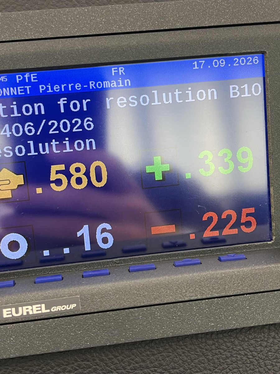 PR_Thionnet's tweet photo. Dans la résolution que nous venons de voter au Parlement européen réuni à Strasbourg, Ceuta y est décrite comme une « ville envahie », les frontières appelées à être renforcées, les expulsions systématisées, refus de prendre en charge les « mineurs non accompagnés », et il est affirmé que les violences sexuelles ont augmenté suite à l’afflux de clandestins. 

La majorité est de ce côté désormais. 
Et ça va continuer.