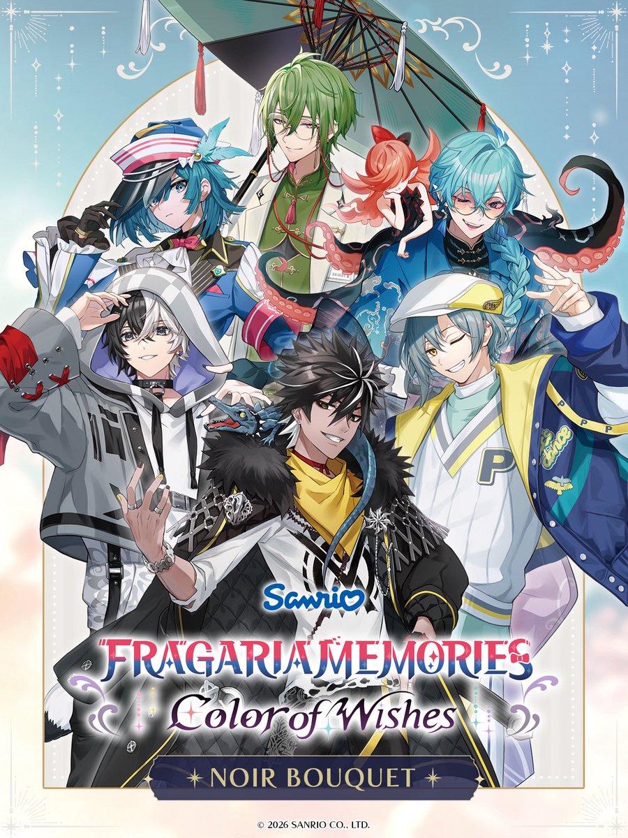 Ikemenfangirl's tweet photo. FRAGARIA MEMORIES Color of Wishes -  New Sanrio Game upcoming in 2027  【 EN / JP 】Global server

🎉 Fragaria Memories: Color of Wishes, the third title from Sanrio Games, will be released worldwide

CAST https://t.co/QHdlrIs289

#FragariaMemories #mobilegame https://t.co/7dLdVY1uEj