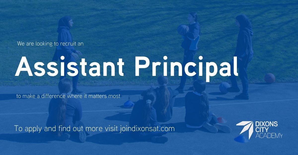 dixonsca's tweet photo. 📢Want to help make the Dixons Difference!

We are currently recruiting for Assistant Principal

Interested? Apply now: https://t.co/lsh82a6QSh https://t.co/EeBb5pOwW9